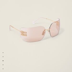 Miu Miu Rose and Gold Sunglasses